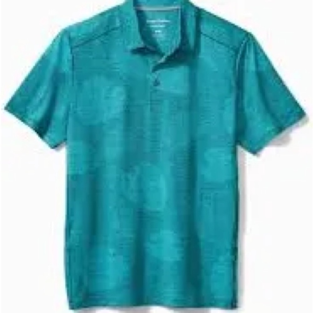 Tommy Bahama Men's Delray Frond IslandZone Polo - Largo Teal